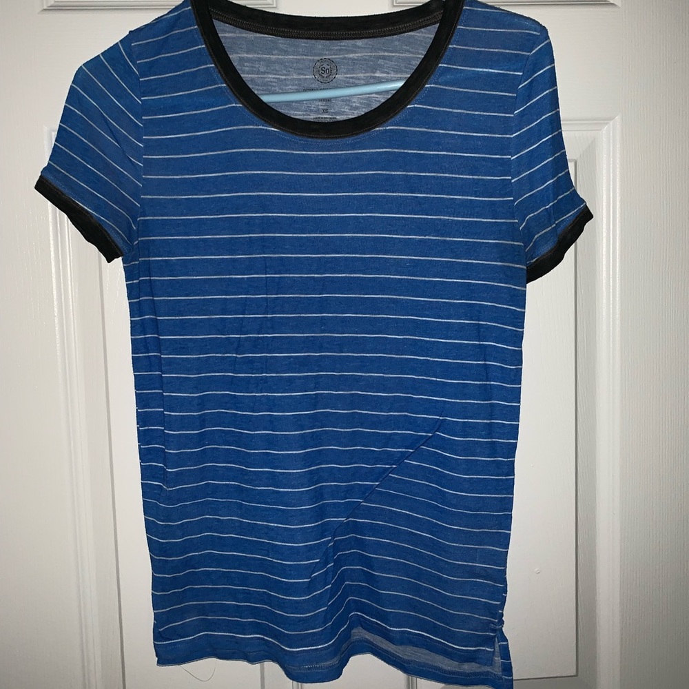 Blue striped tee